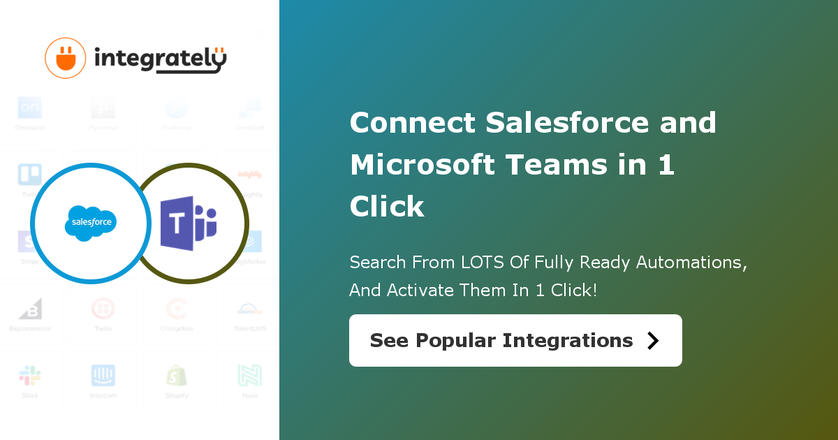 How To Integrate Salesforce Microsoft Teams Click Integration