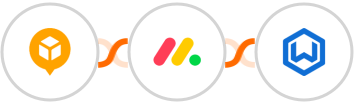 AfterShip + Monday.com + Wealthbox CRM Integration