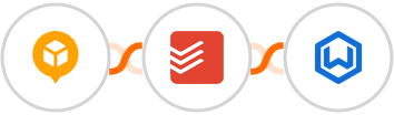 AfterShip + Todoist + Wealthbox CRM Integration