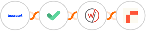 Bosscart + MailerCheck + WebinarJam + Rows Integration
