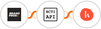 BrandPros + HTML/CSS to Image + Handwrytten Integration