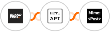 BrandPros + HTML/CSS to Image + MimePost Integration