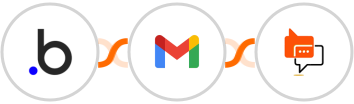 Bubble + Gmail + SMS Online Live Support Integration