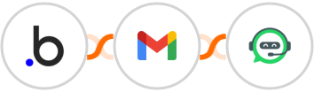 Bubble + Gmail + WhatsRise Integration