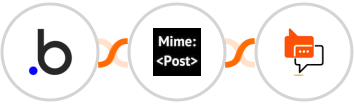 Bubble + MimePost + SMS Online Live Support Integration