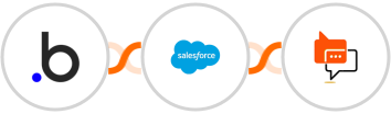 Bubble + Salesforce Marketing Cloud + SMS Online Live Support Integration