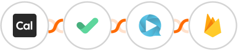 Cal.com + MailerCheck + WebinarGeek + Firebase / Firestore Integration