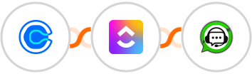 Calendly + ClickUp + WhatsGrow Integration