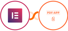 Elementor Forms + PDF-App Integration
