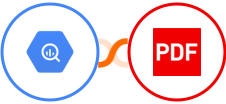 Google BigQuery + PDF Blocks Integration