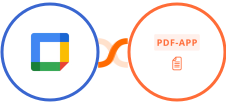 Google Calendar + PDF-App Integration