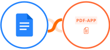 Google Docs + PDF-App Integration
