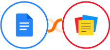 Google Docs + Zoho Notebook Integration