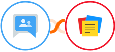 Google Groups + Zoho Notebook Integration
