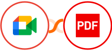 Google Meet + PDF Blocks Integration