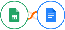 Google Sheets + Google Docs Integration