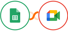 Google Sheets + Google Meet Integration