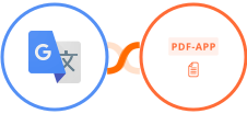 Google Translate + PDF-App Integration