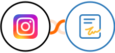 Instagram for business + Zoho Sign Integration