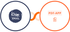 Kirim.Email + PDF-App Integration