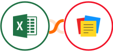Microsoft Excel + Zoho Notebook Integration