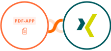 PDF-App + XING Events Integration