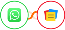 WhatsApp + Zoho Notebook Integration