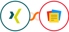 XING Events + Zoho Notebook Integration