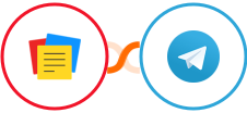 Zoho Notebook + Telegram Integration