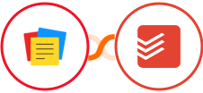 Zoho Notebook + Todoist Integration