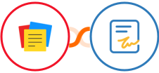 Zoho Notebook + Zoho Sign Integration