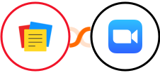 Zoho Notebook + Zoom Integration