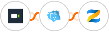 Daily.co + D7 SMS + Zenler Integration