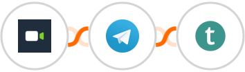 Daily.co + Telegram + Teachable Integration