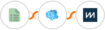 EasyCSV + D7 SMS + ChartMogul Integration