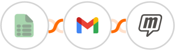 EasyCSV + Gmail + MailUp Integration