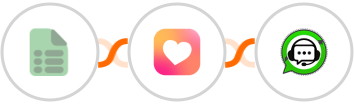 EasyCSV + Heartbeat + WhatsGrow Integration