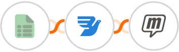 EasyCSV + MessageBird + MailUp Integration