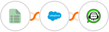 EasyCSV + Salesforce Marketing Cloud + WhatsGrow Integration