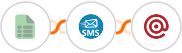 EasyCSV + sendSMS + Mailgun Integration