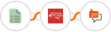 EasyCSV + SMS Alert + SMS Online Live Support Integration