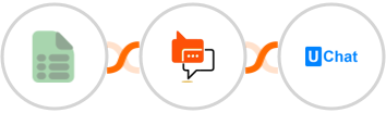 EasyCSV + SMS Online Live Support + UChat Integration