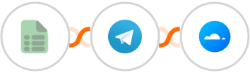 EasyCSV + Telegram + Mailercloud Integration