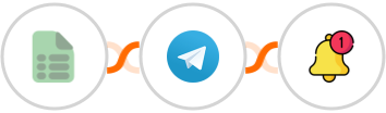 EasyCSV + Telegram + Push by Techulus Integration