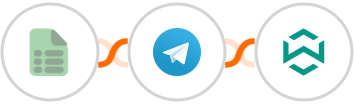 EasyCSV + Telegram + WA Toolbox Integration