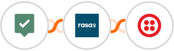 EasyPractice + rasa.io + Twilio Integration