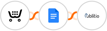 Ecwid + Google Docs + Publit.io Integration