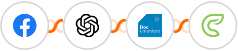 Facebook Groups + OpenAI Whisper + Documentero + Clinked Integration