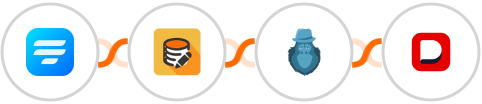 Fluent Forms + Data Modifier + Bouncer + Deskera Integration