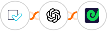 forms.app + OpenAI (GPT-3 & DALL·E) + Geckoboard Integration